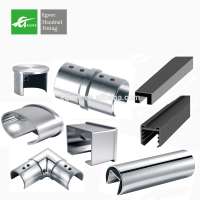 Foshan market Manufacturer inox welded 304 316L U shape round slotted brushed stainless steel pipe and tube